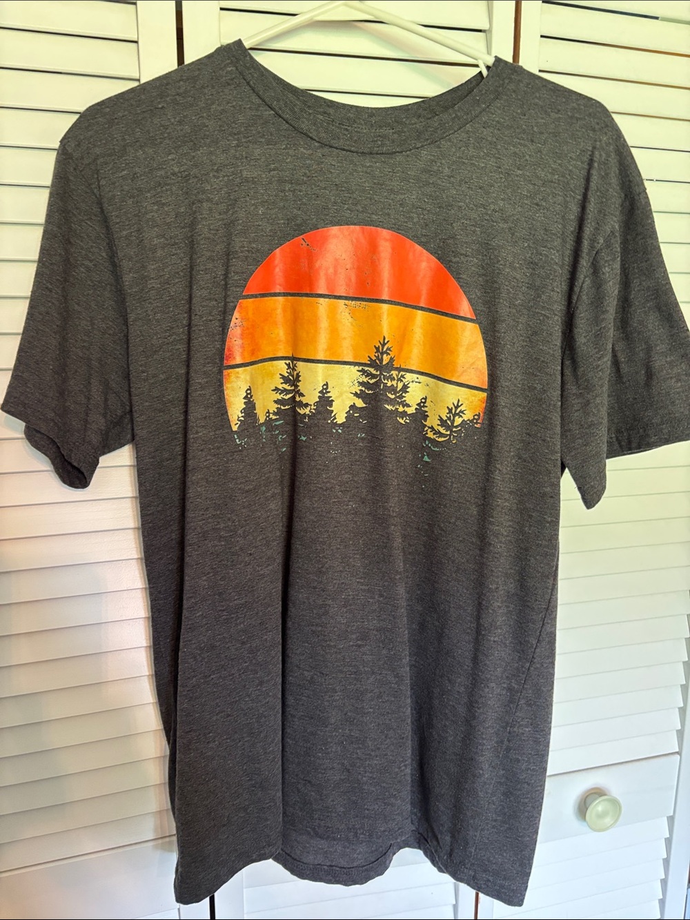 Sunset/trees tee